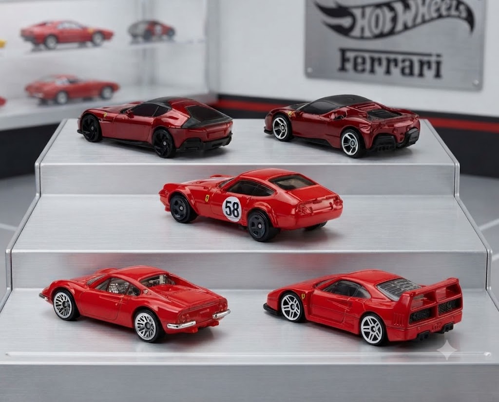 Hot Wheels Ferrari 5-Car Collector Pack - Imported