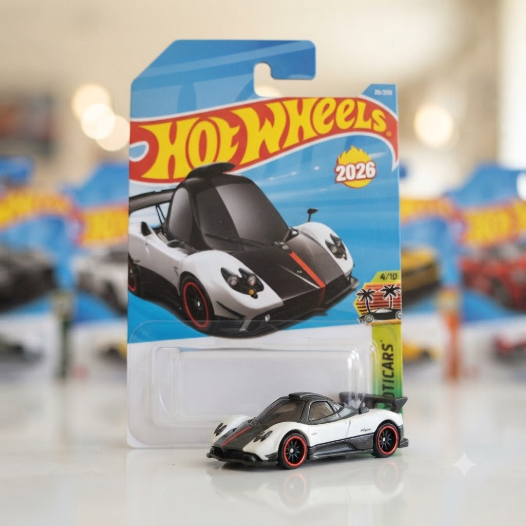 Hot Wheels Collectible Die-Cast Vehicle Assortment: Mercedes-Benz Unimog 1300L & Pagani Zonda Cinque