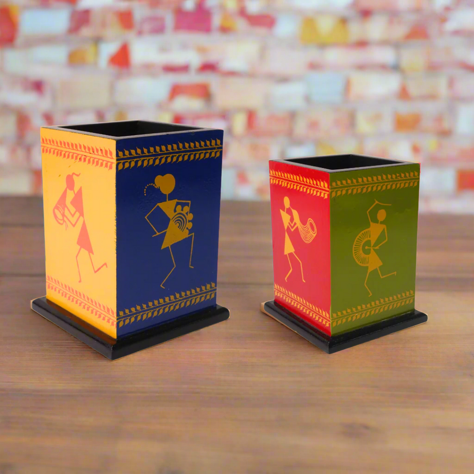 Kidsbestie-Wooden Pen Stand, Pencil Holders