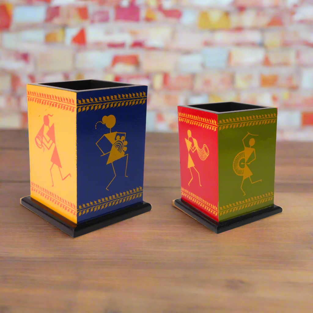 Kidsbestie-Wooden Pen Stand, Pencil Holders