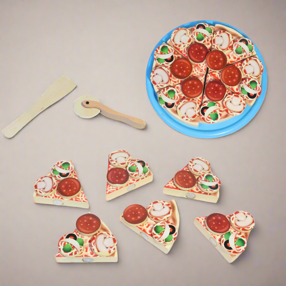 Kidsbestie-Pizza Making Set, Mix-n-Match Toppings for Children