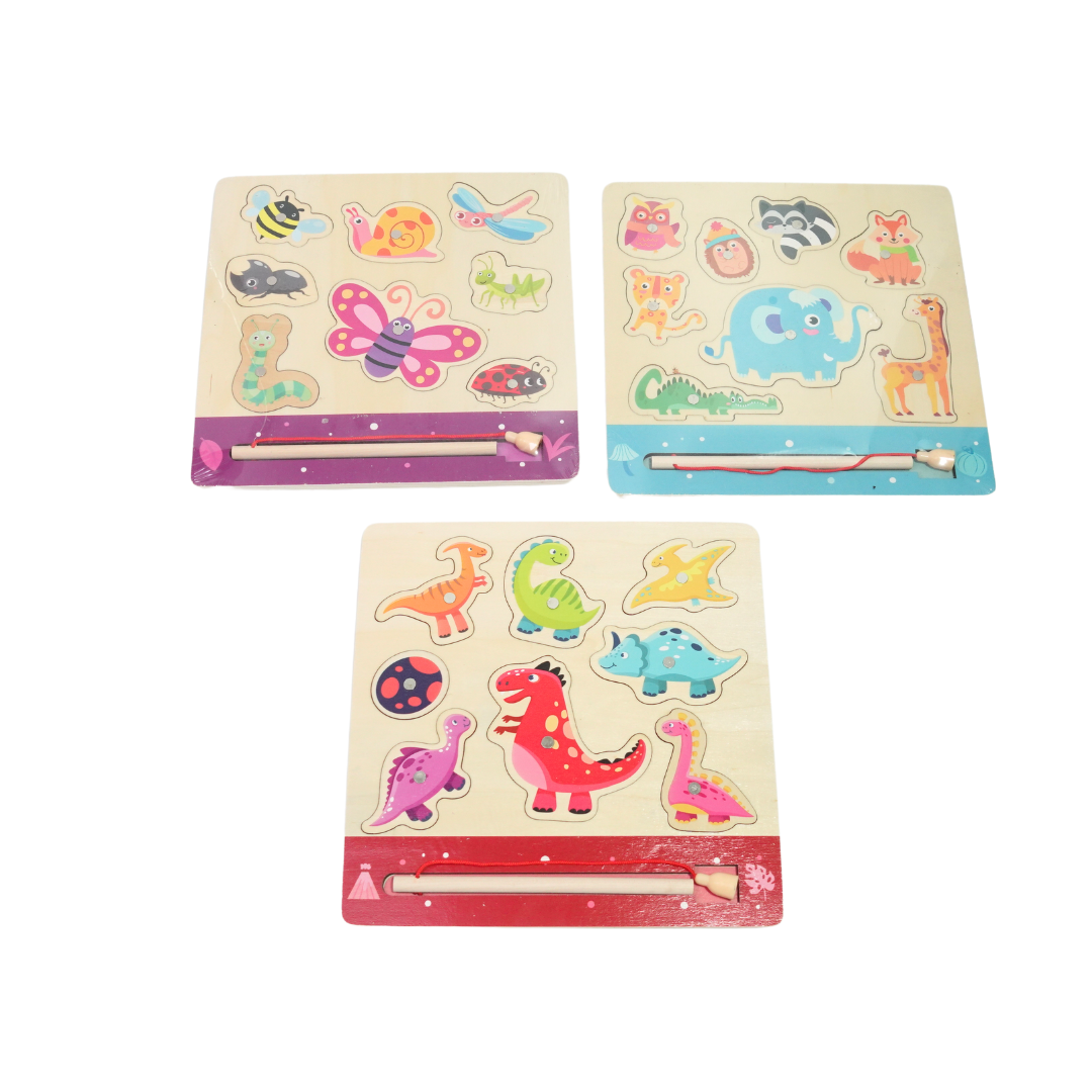 Kidsbestie-Puzzle of Insects/Animals/Marine Animals Fishing for Children