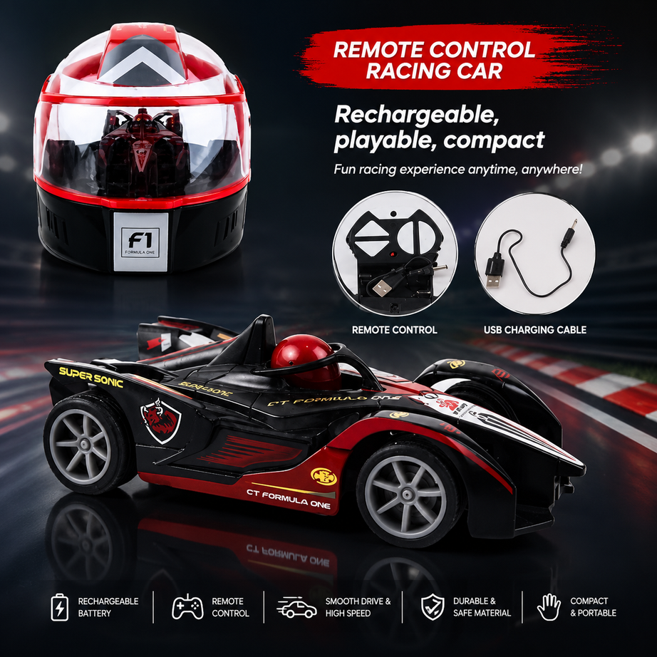Sleek modern open wheel formula 1 racing car