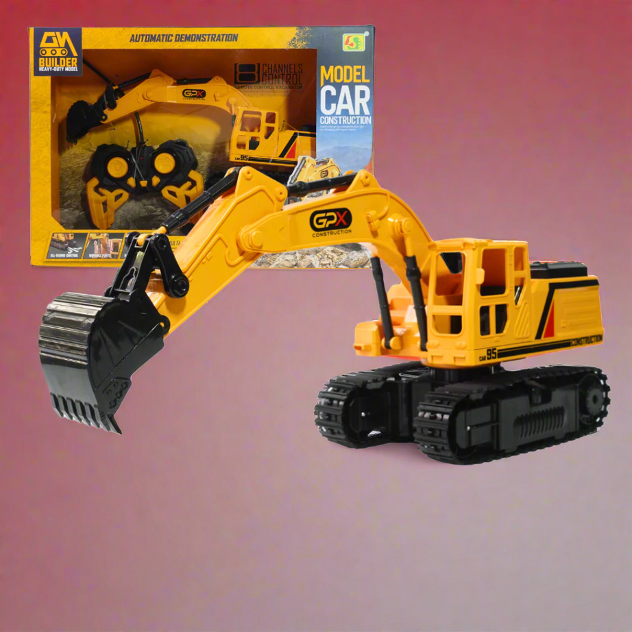 Kidsbestie-Remote Control Excavator Toy 8 Channel Rc Excavator Truck