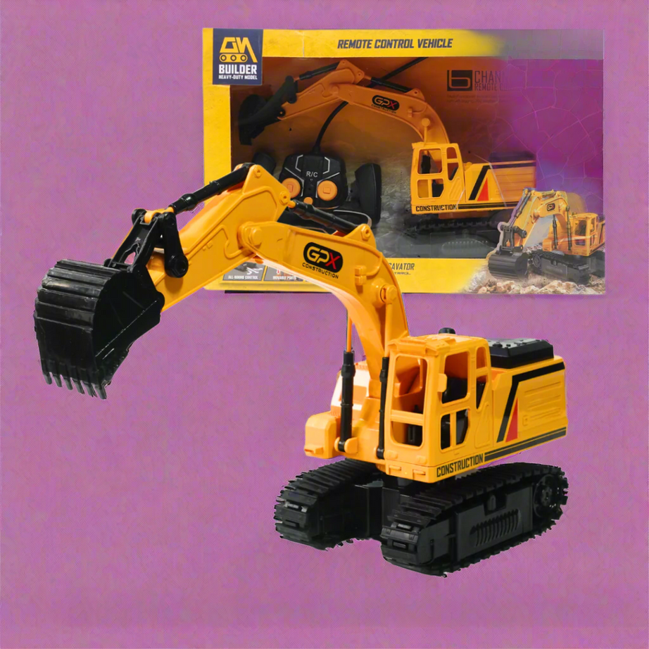 Kidsbestie-Remote Control Excavator Toy 6 Channel Rc Excavator Truck