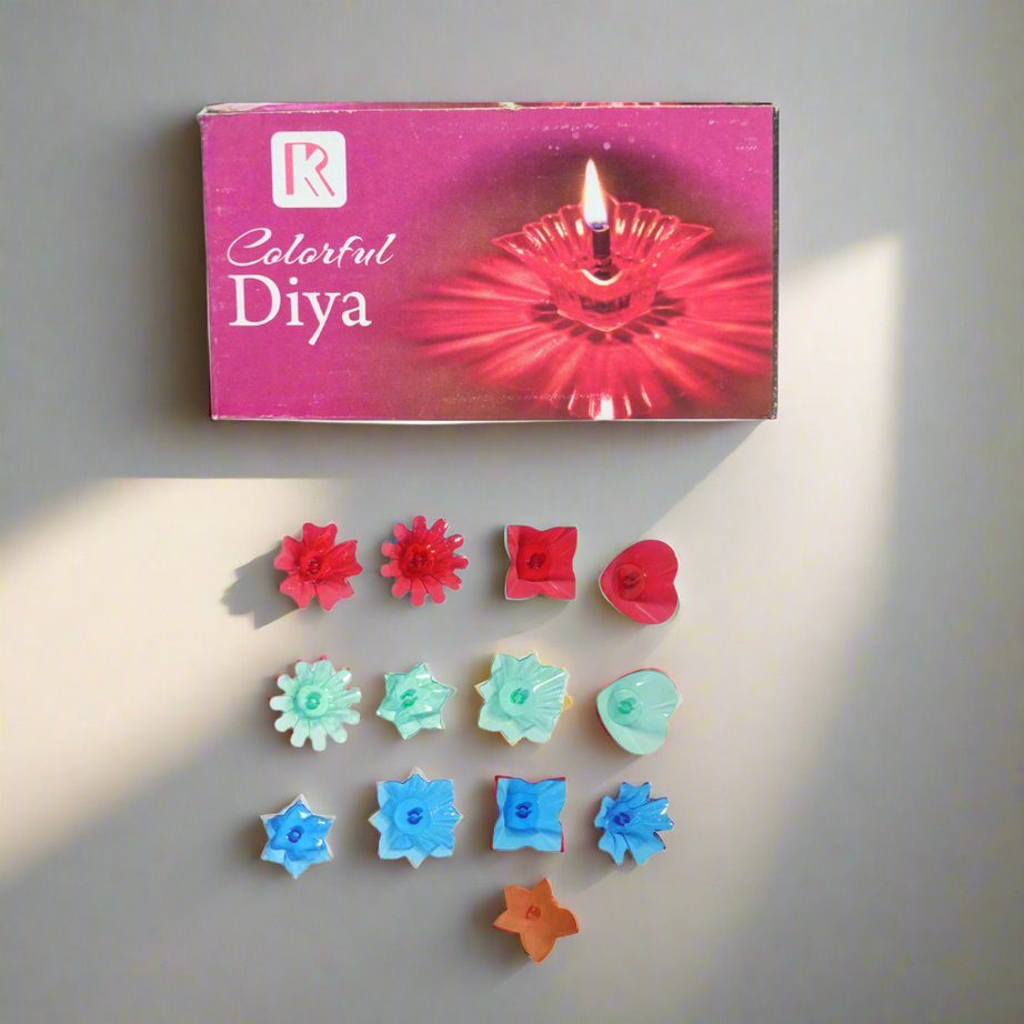 Kidsbestie-Reusable Diya's Beautifull Look for Transparent Diya's