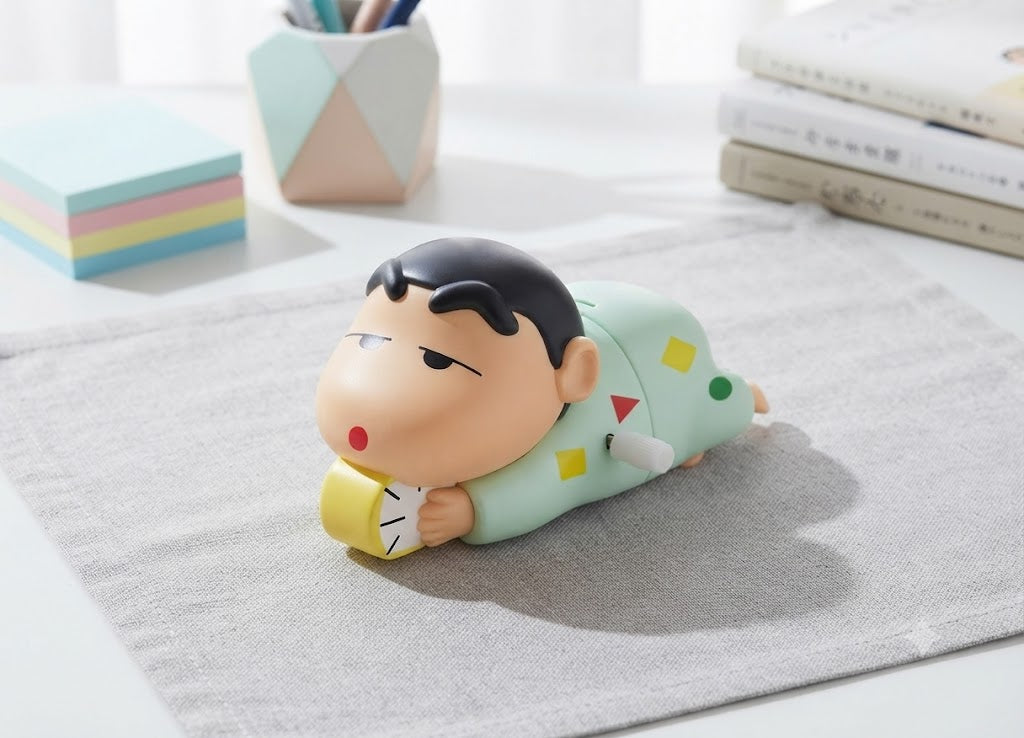 Shin-chan Pajama-Clad Wind-Up Walking Toy - Cute & Nostalgic Collectible
