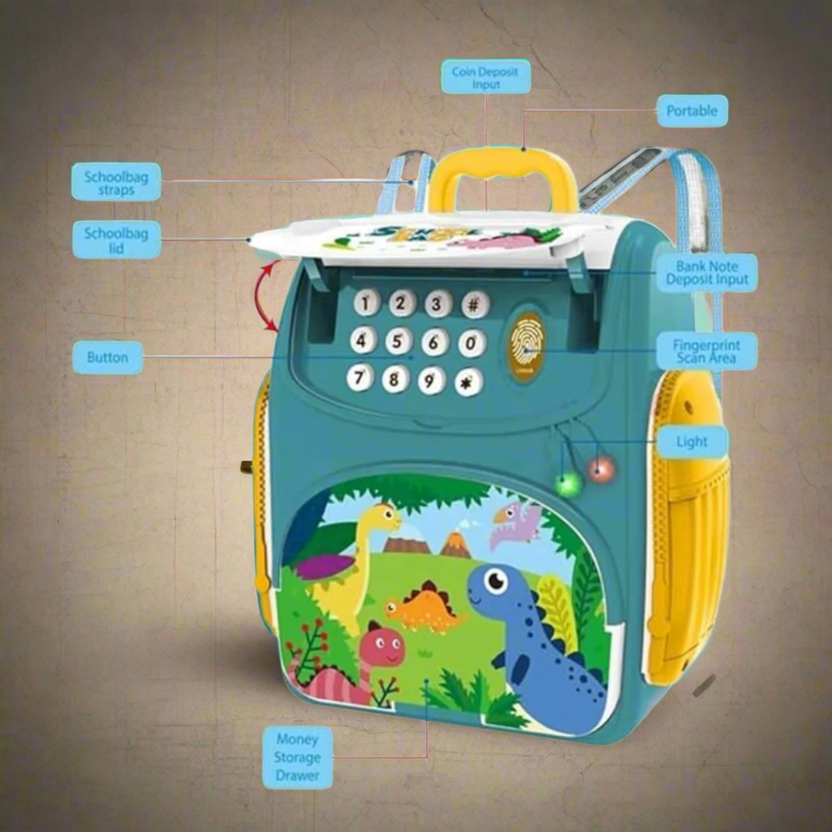 Kidsbestie- School bag money bank for kids