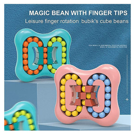 Kidsbestie-Special Combo 5 in 1 - Rotating Magic Bean Cube Intelligent Stress Relief Toy,