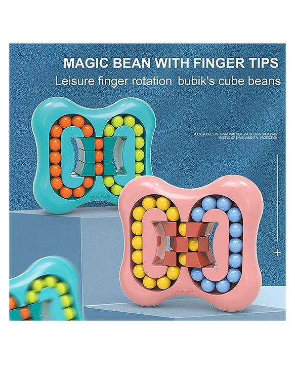 Kidsbestie-Special Combo 5 in 1 - Rotating Magic Bean Cube Intelligent Stress Relief Toy,
