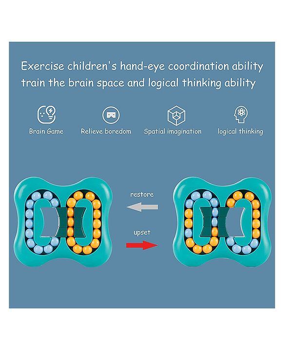 Kidsbestie-Special Combo 5 in 1 - Rotating Magic Bean Cube Intelligent Stress Relief play Toy,