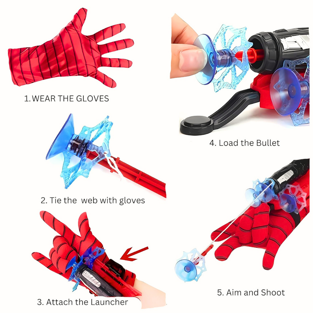 Kidsbestie- Spider web shooter toys