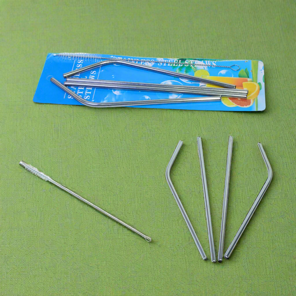 Kidsbestie-Stainless Steel Straws for Kids & Adults with Cleaning Brush