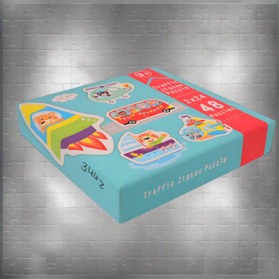 Kidsbestie-Traffic Jigsaw Puzzle for Children- 48 Pieces BOX