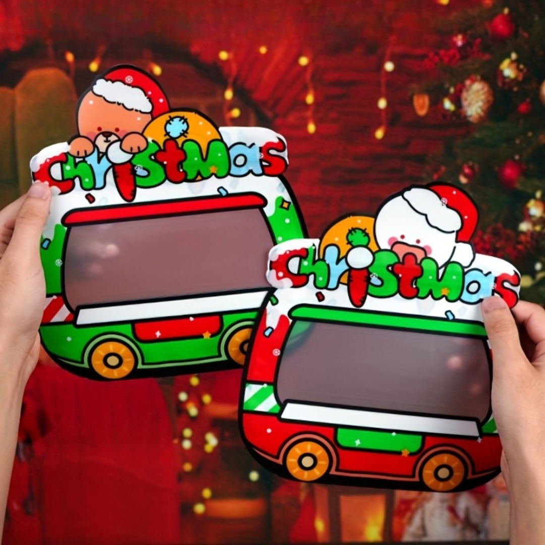 Set of 10 Christmas Gift Covers | Santa Claus Festive Gift Pouch| Perfect Christmas Return Gift