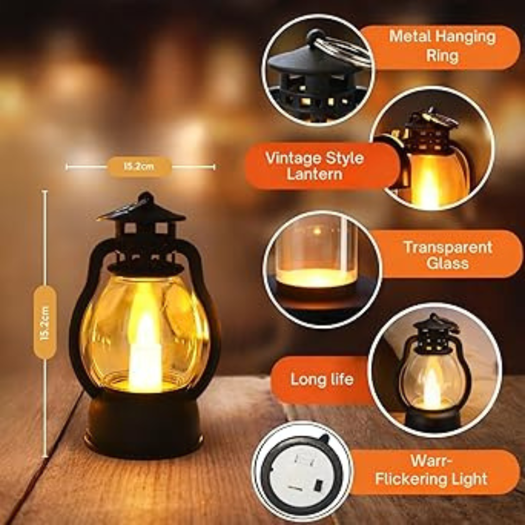 Transparent glasses,longlife, Warm flickering light