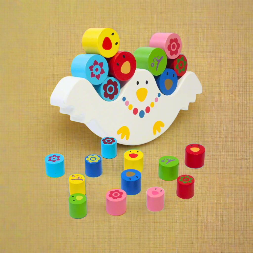 Kidsbestie-Wooden Bird Balance Stacking toy
