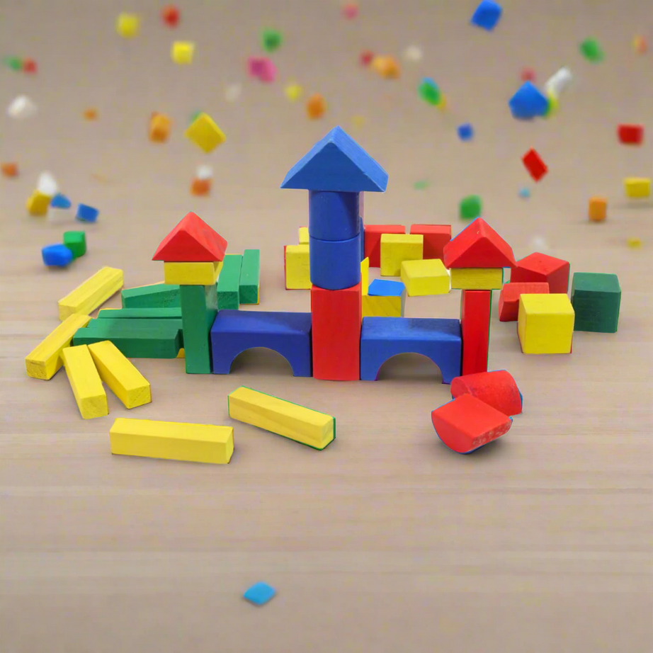 Kidsbestie-Wooden Blocks Bag for Kids