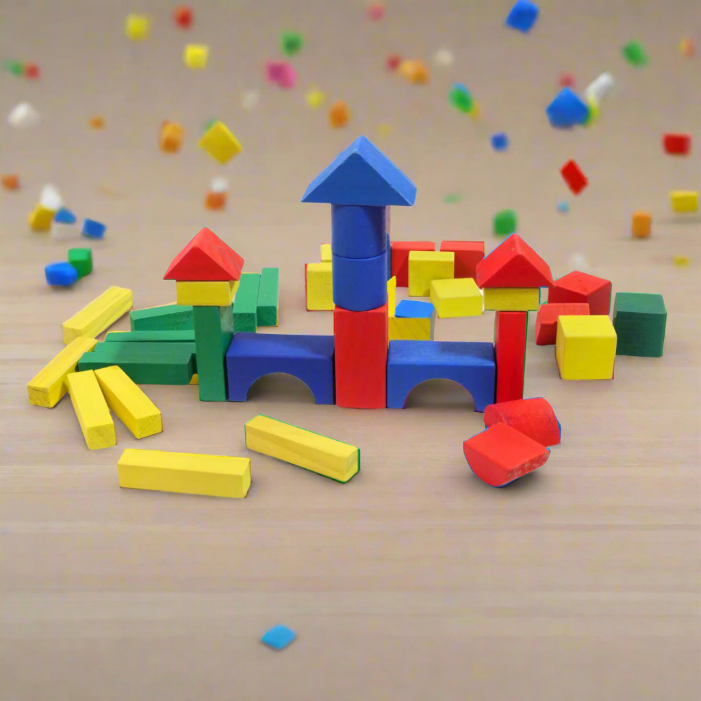 Kidsbestie-Wooden Blocks Bag for Kids