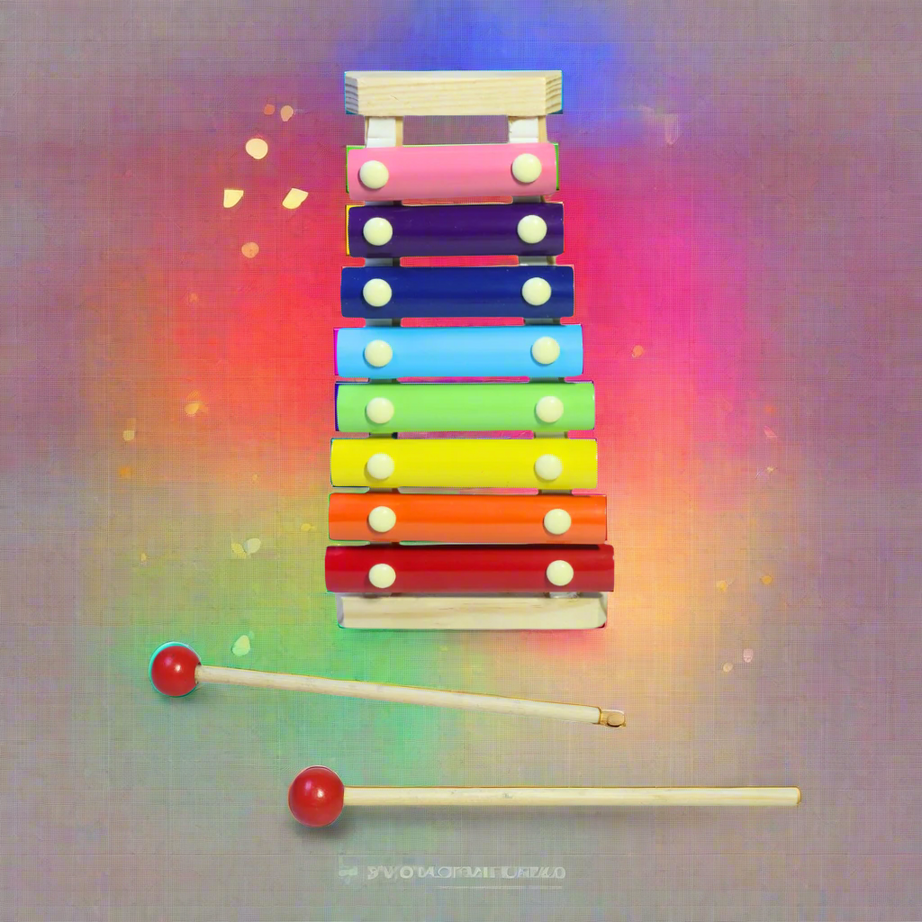 Kidsbestie-Wooden Xylophone with 8 Note, 1 Xylophone, 2 Sticks Brand for Kids