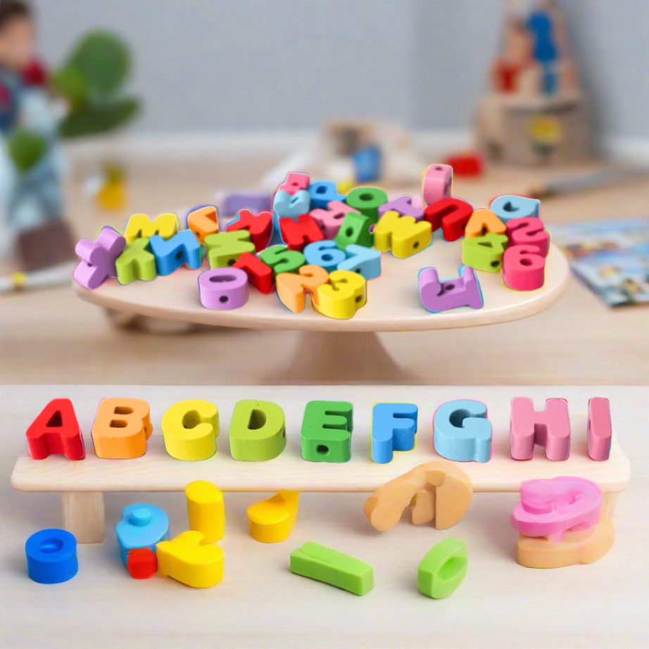 ABCD & 1234 Lacing - Toddler Learn Counting, Numbers and Alphabets(3D) - Kids Bestie