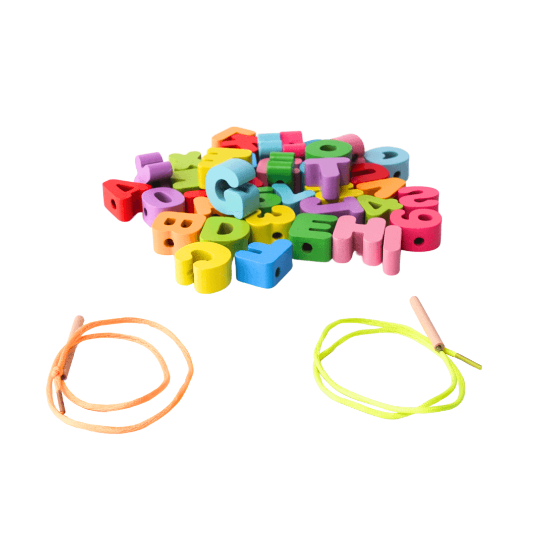 ABCD & 1234 Lacing - Toddler Learn Counting, Numbers and Alphabets(3D) - Kids Bestie