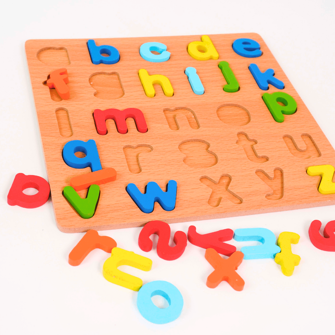 abcde Puzzle (S) English Learning Alphabet 3D Board – Kids Bestie