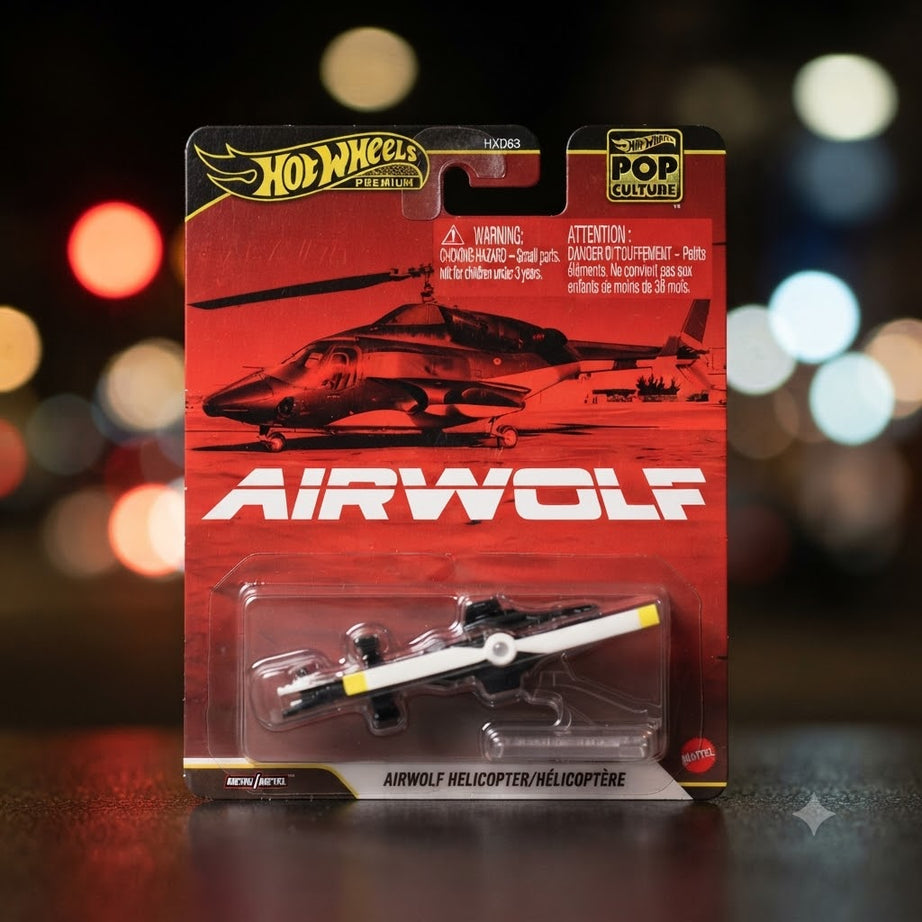 Hot Wheels Pop Culture Premium: Airwolf Helicopter (HXD63)
