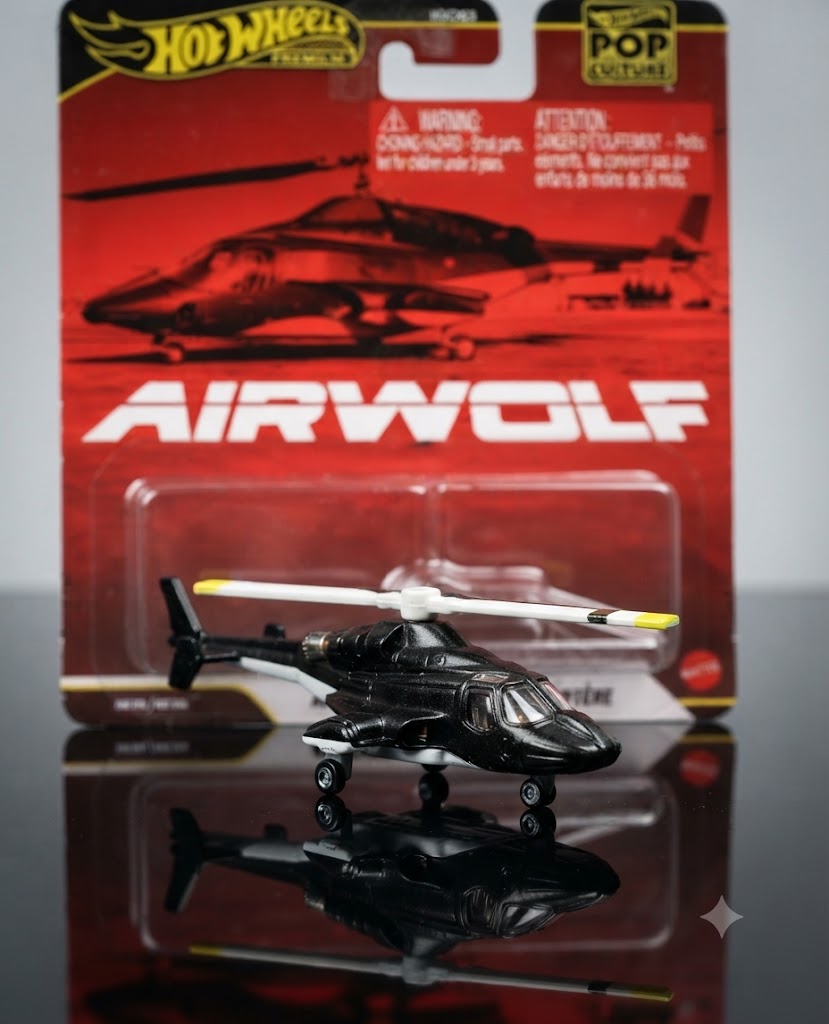 Hot Wheels Pop Culture Premium: Airwolf Helicopter (HXD63)
