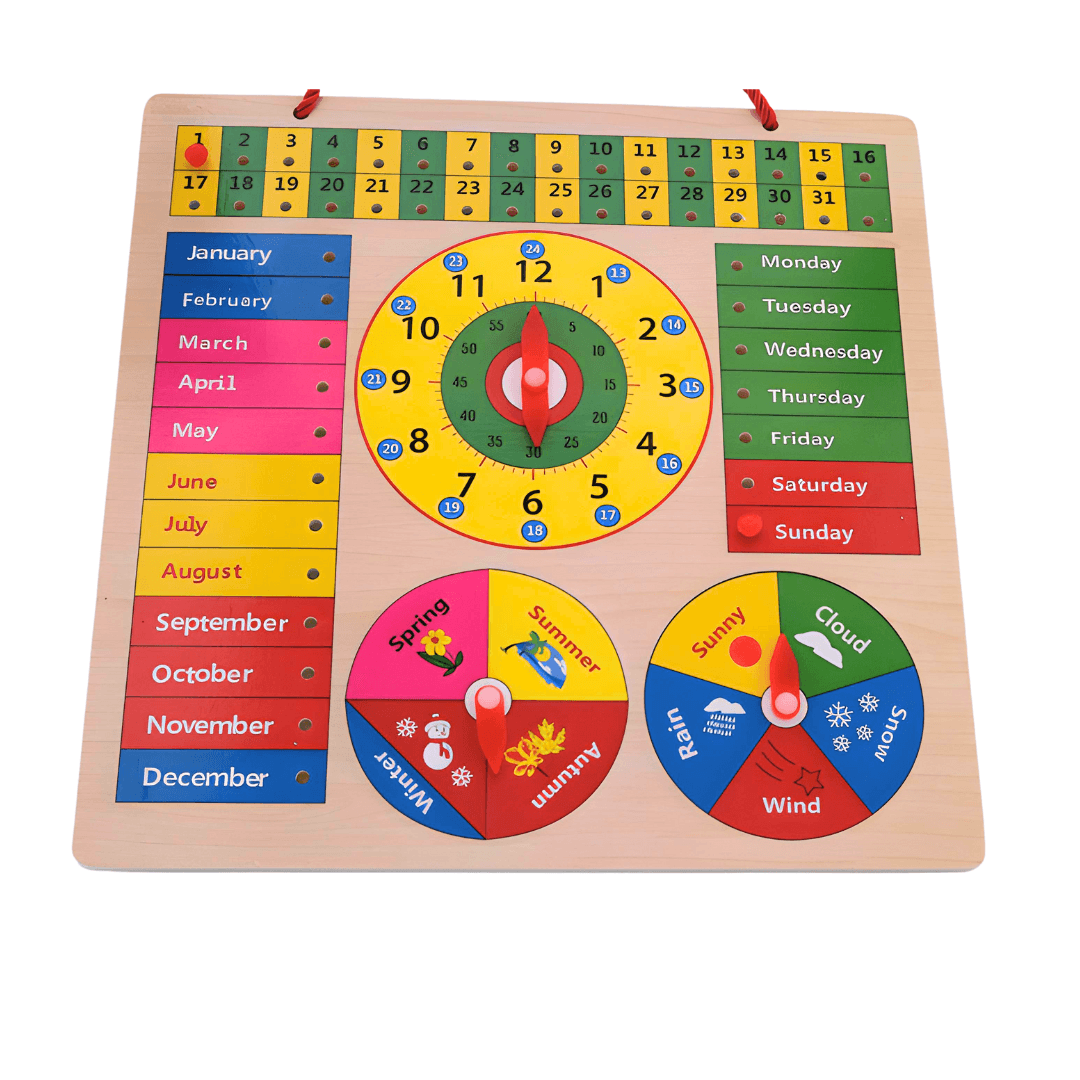 All in One Wooden Seasons Board - Kids Bestie
