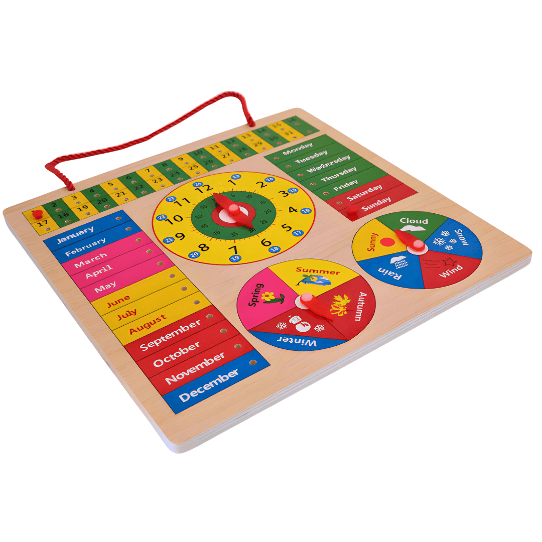 All in One Wooden Seasons Board - Kids Bestie