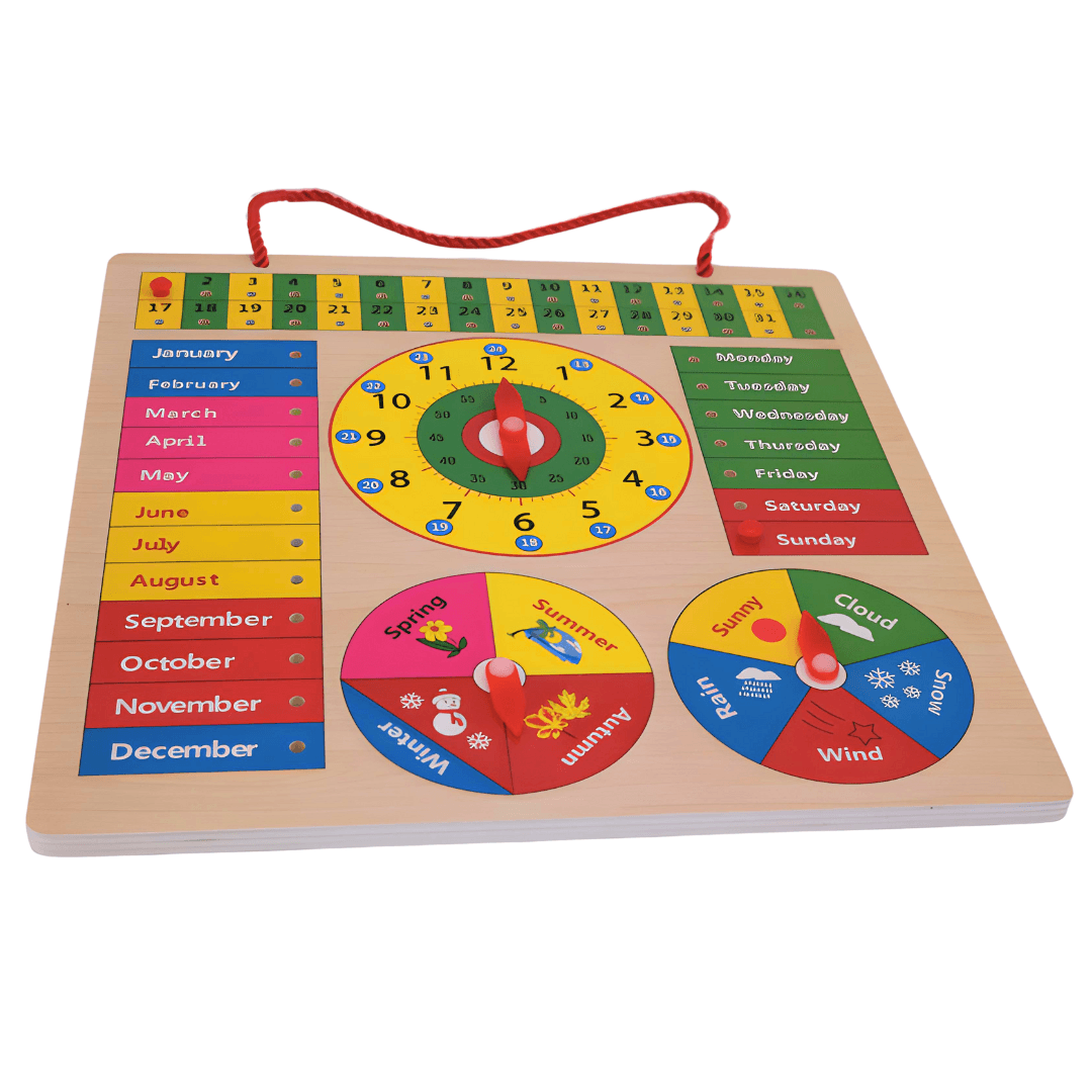 All in One Wooden Seasons Board - Kids Bestie