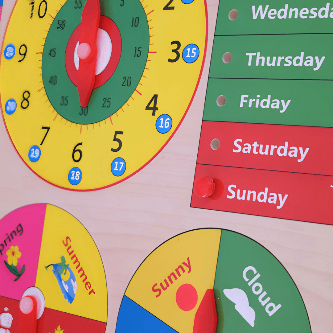 All in One Wooden Seasons Board - Kids Bestie