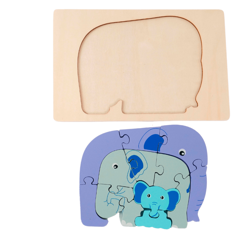 Animals with Babies Puzzle-Random Design will be send - Kids Bestie