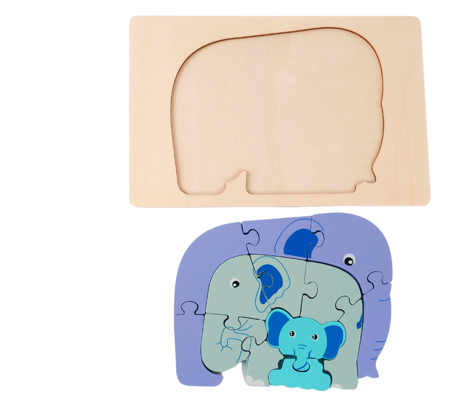 Animals with Babies Puzzle-Random Design will be send - Kids Bestie