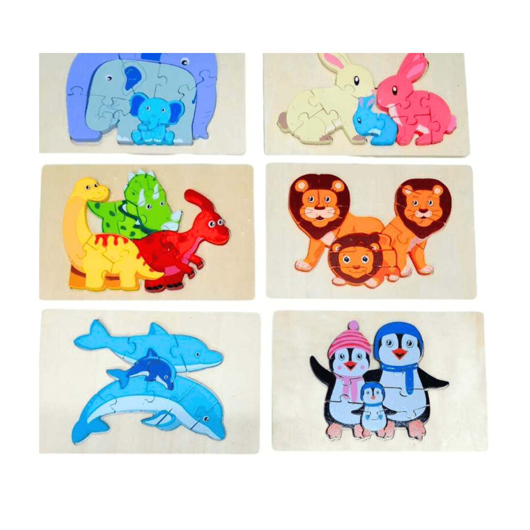 Animals, Family Puzzle-Random Design will be send - Kids Bestie