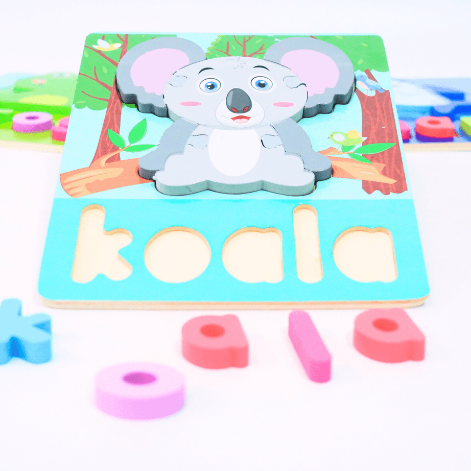 Animals, vehicles Puzzle with Names-1(Random Design will be send) - Kids Bestie