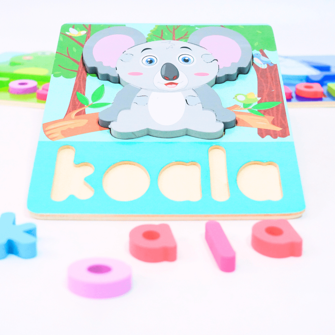 Animals, vehicles Puzzle with Names-1(Random Design will be send) - Kids Bestie