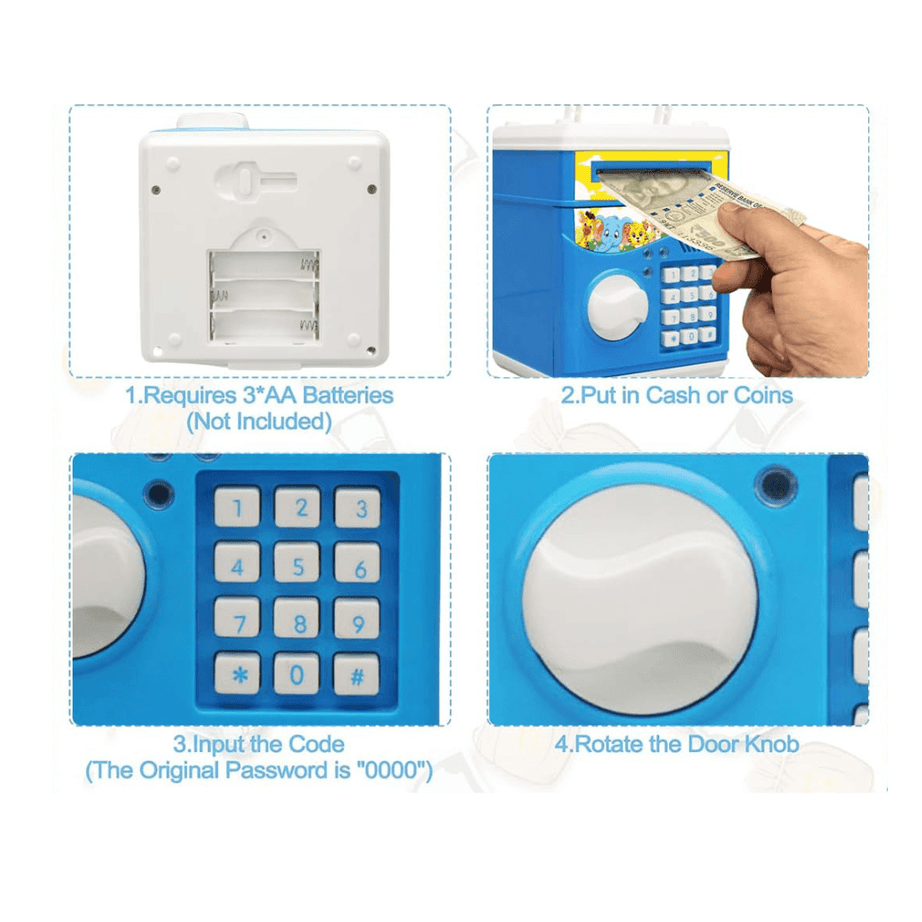 Atm Bank For Kids With Password & Music - Kids Bestie