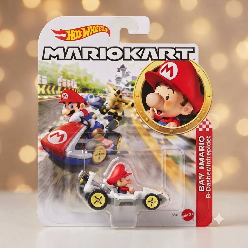 Hot Wheels Mario Kart — Baby Mario (B-Dasher/Intrepidet)