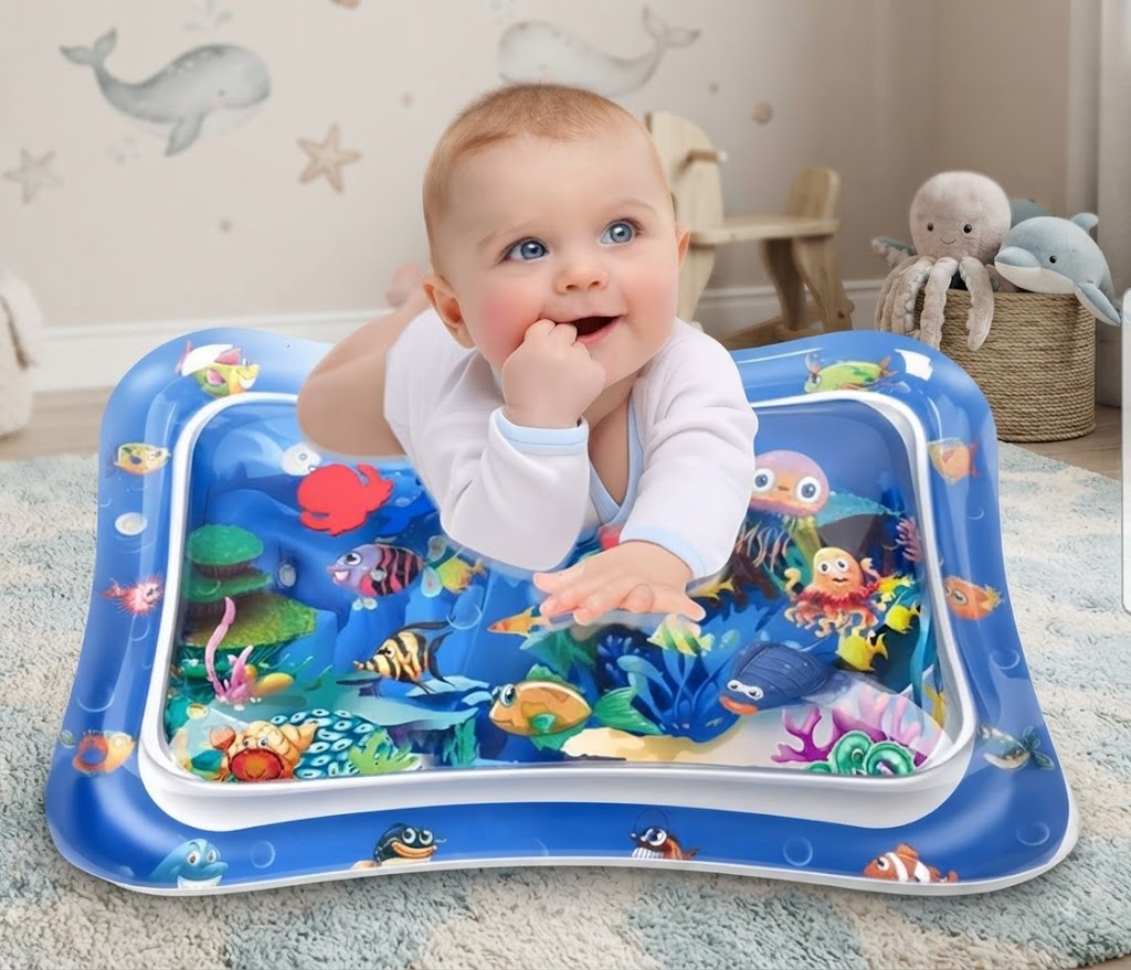 Leakproof Inflatable Baby Water Tummy Time Mat