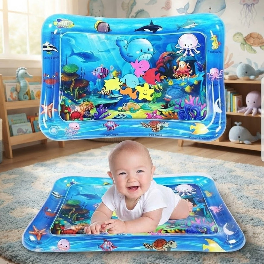Leakproof Inflatable Baby Water Tummy Time Mat