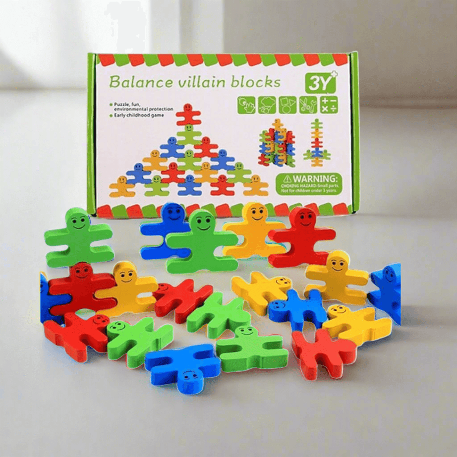 Balance Villain Blocks for Kids Age 3+ - Kids Bestie