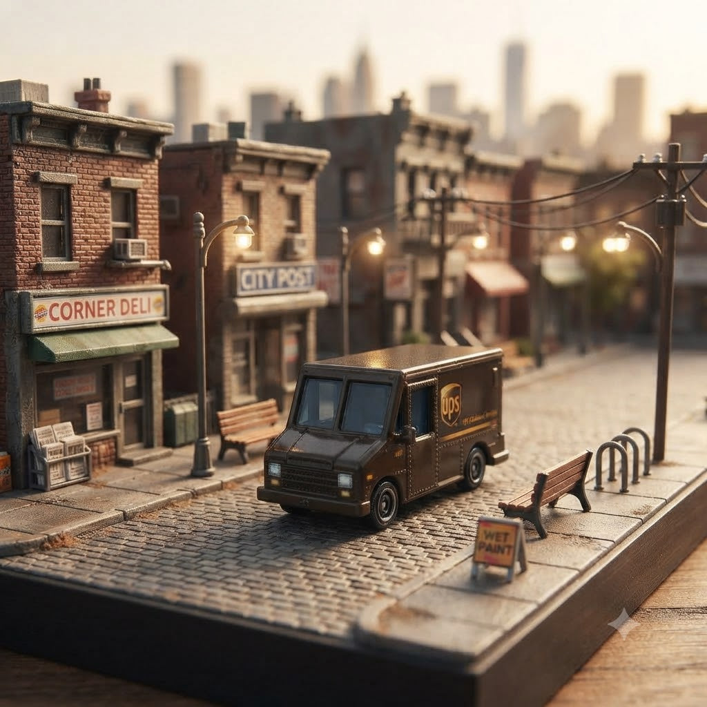 Matchbox 98/125 UPS Delivery Truck Die-Cast Miniature Vehicle