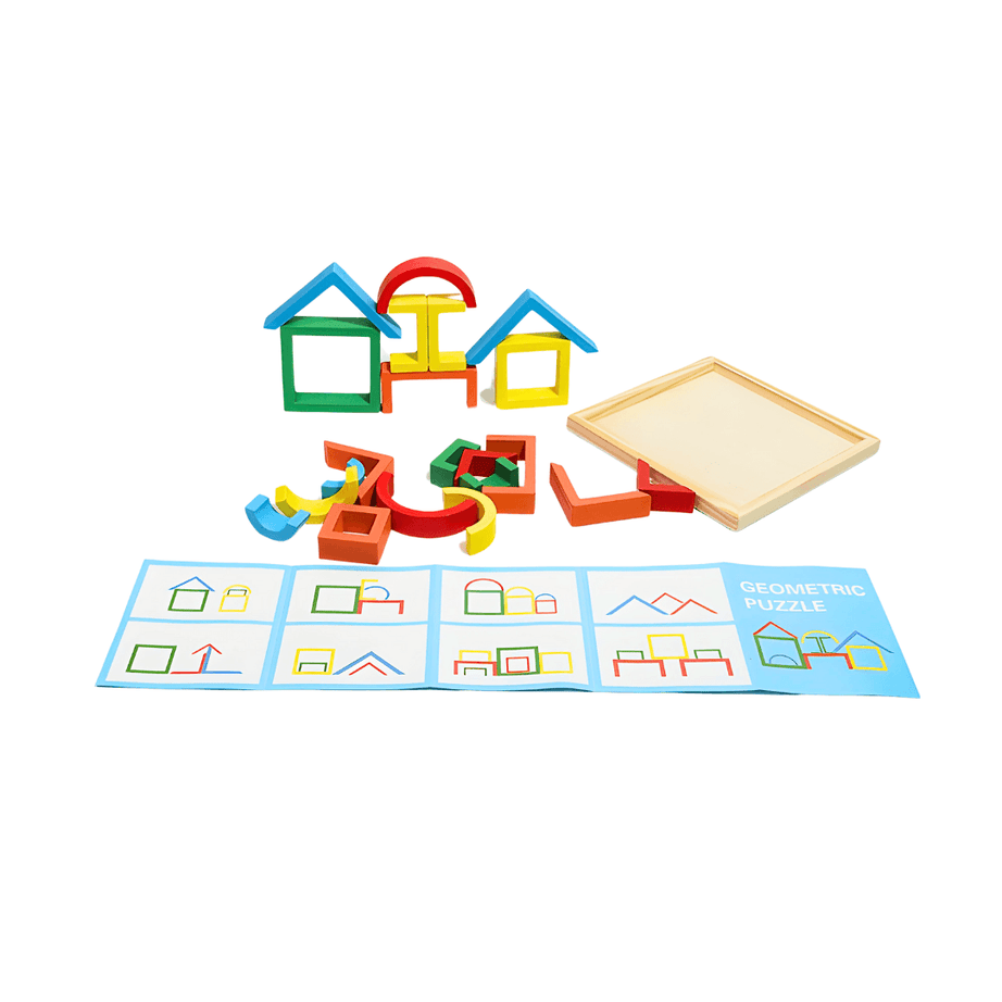 Block Puzzle & Geometric Puzzle for Kids Age 3 - Kids Bestie