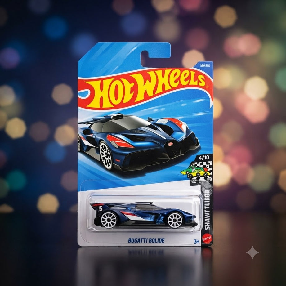 1+1 Hot Wheels Combo Die-Cast Vehicle Assortment: Bugatti Bolide & Roller Toaster Collectibles
