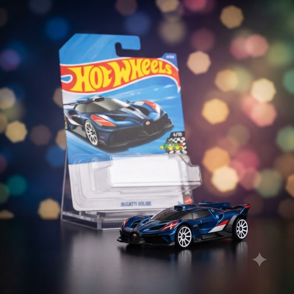 1+1 Hot Wheels Combo Die-Cast Vehicle Assortment: Bugatti Bolide & Roller Toaster Collectibles