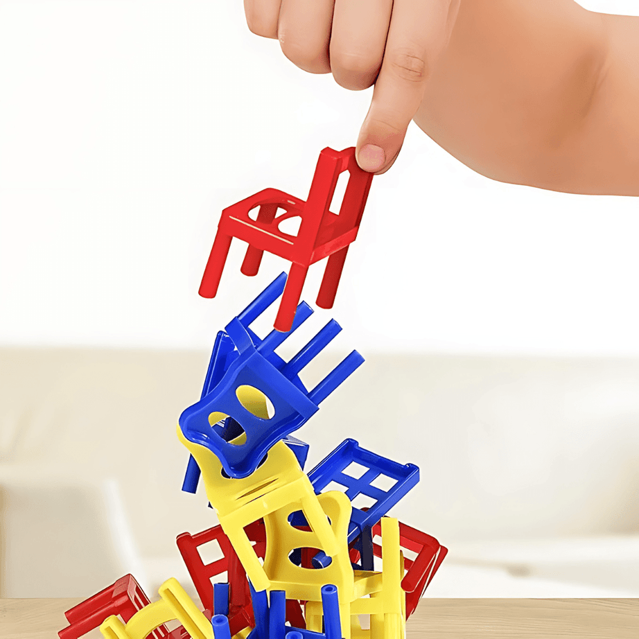 Chairs Tower | Stacking Chair Games - 36 Chairs - Kids Bestie
