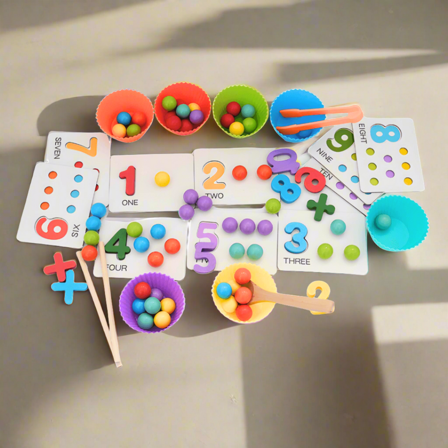 Clip Beads Matching Game - Kids Bestie