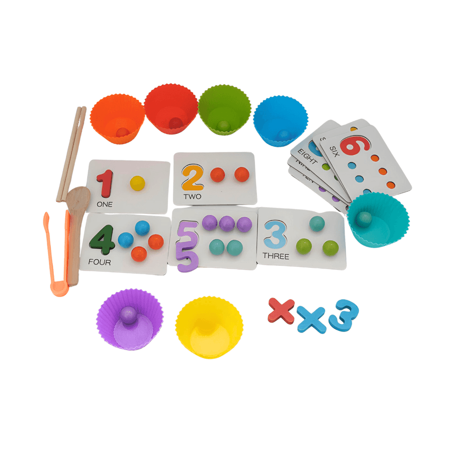 Clip Beads Matching Game - Kids Bestie